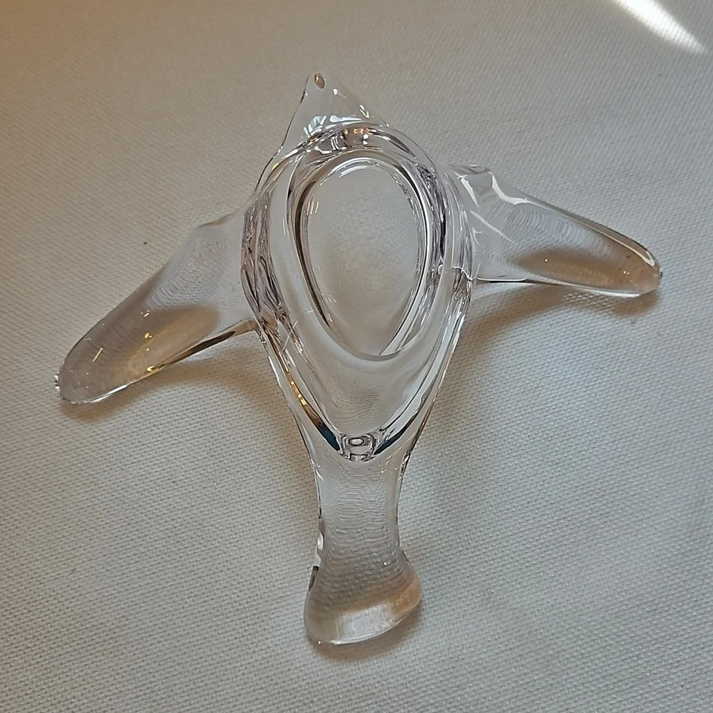 Vintage Princess House dove, bird, crystal bowl, candy dish, votive holder